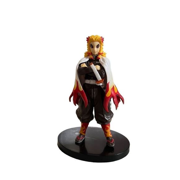 7” Kyojuro Rengoku Figure Demon Anime Action Figure Flame Hashira Swordsman - Picture 5 of 6
